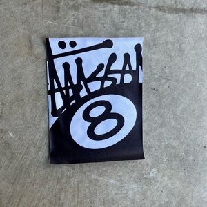 Stussy Black and White Graphic 8 Poster